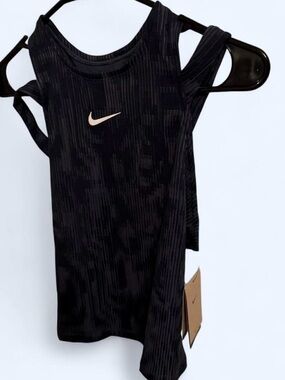 Nike Navy Tank Top with Cream Swoosh